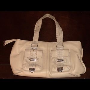 Tan Michael Kors leather handbag shoulder bag